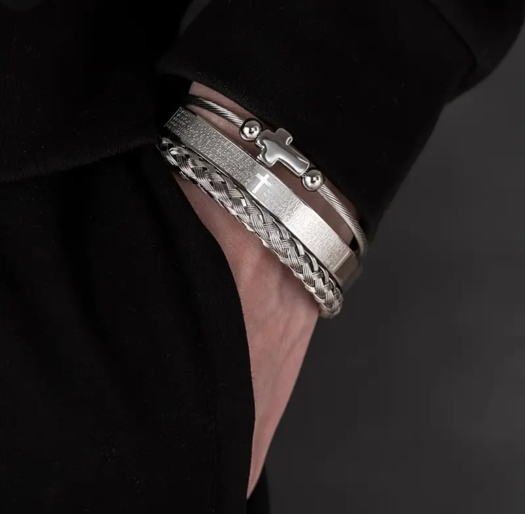 Set Pulseras Padre Nuestro — Colección Getsemaní