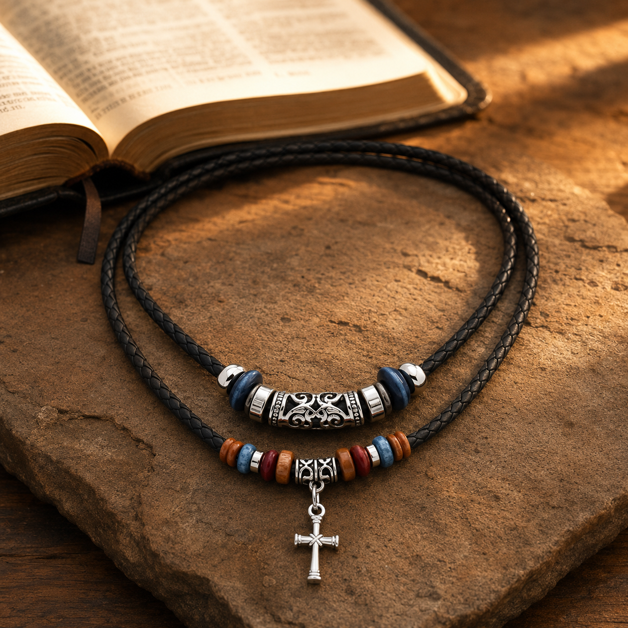 Collar Guerrero de fe — bible