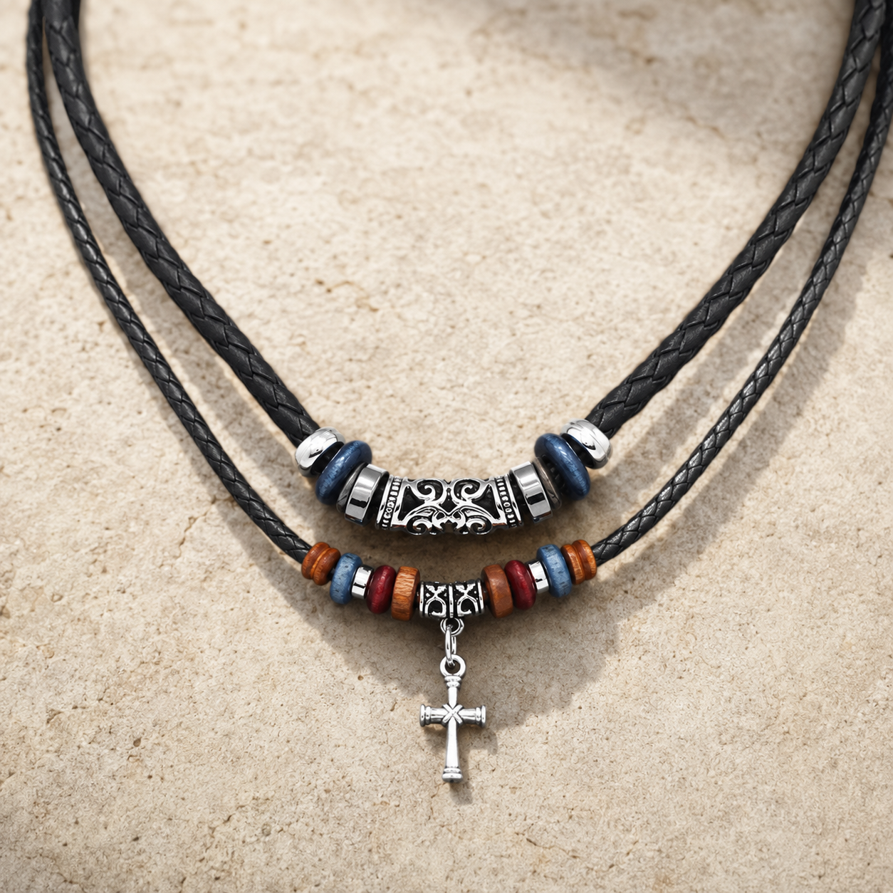 Collar Guerrero de fe — macro