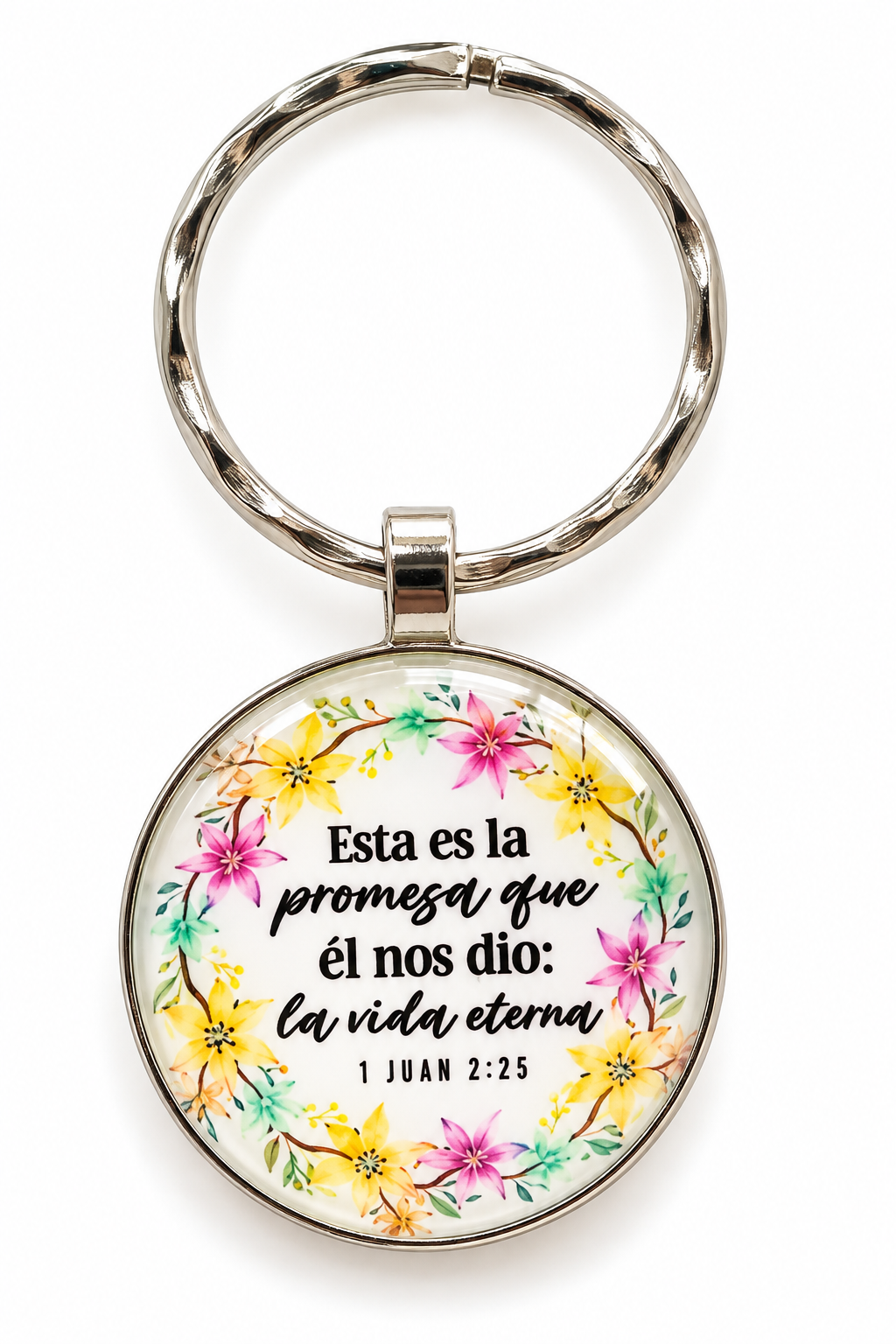 Llavero cristiano Esta es la promesa que él nos dio la vida eterna 1 Juan 2:25