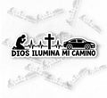 Pegatina Dios ilumina mi camino