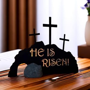 Escultura “HE IS RISEN!” — Tu Recordatorio de Victoria en Cada Mañana