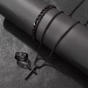 set pulsera mas anillo mas collar